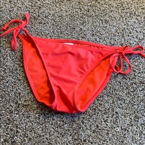 Target bright coral bikini bottom